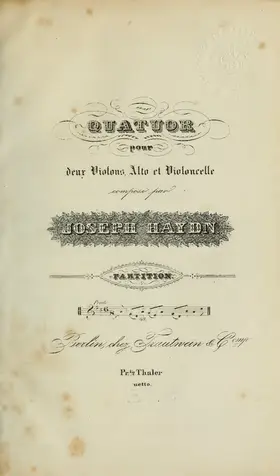 String Quartet in D major