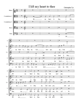 I lift my heart to thee