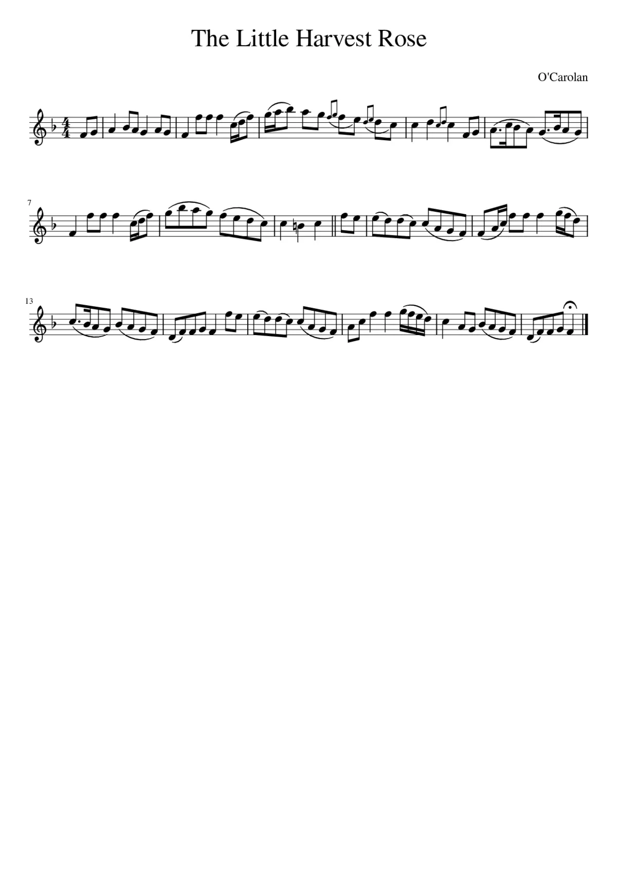 The Little Harvest Rose - Page 1