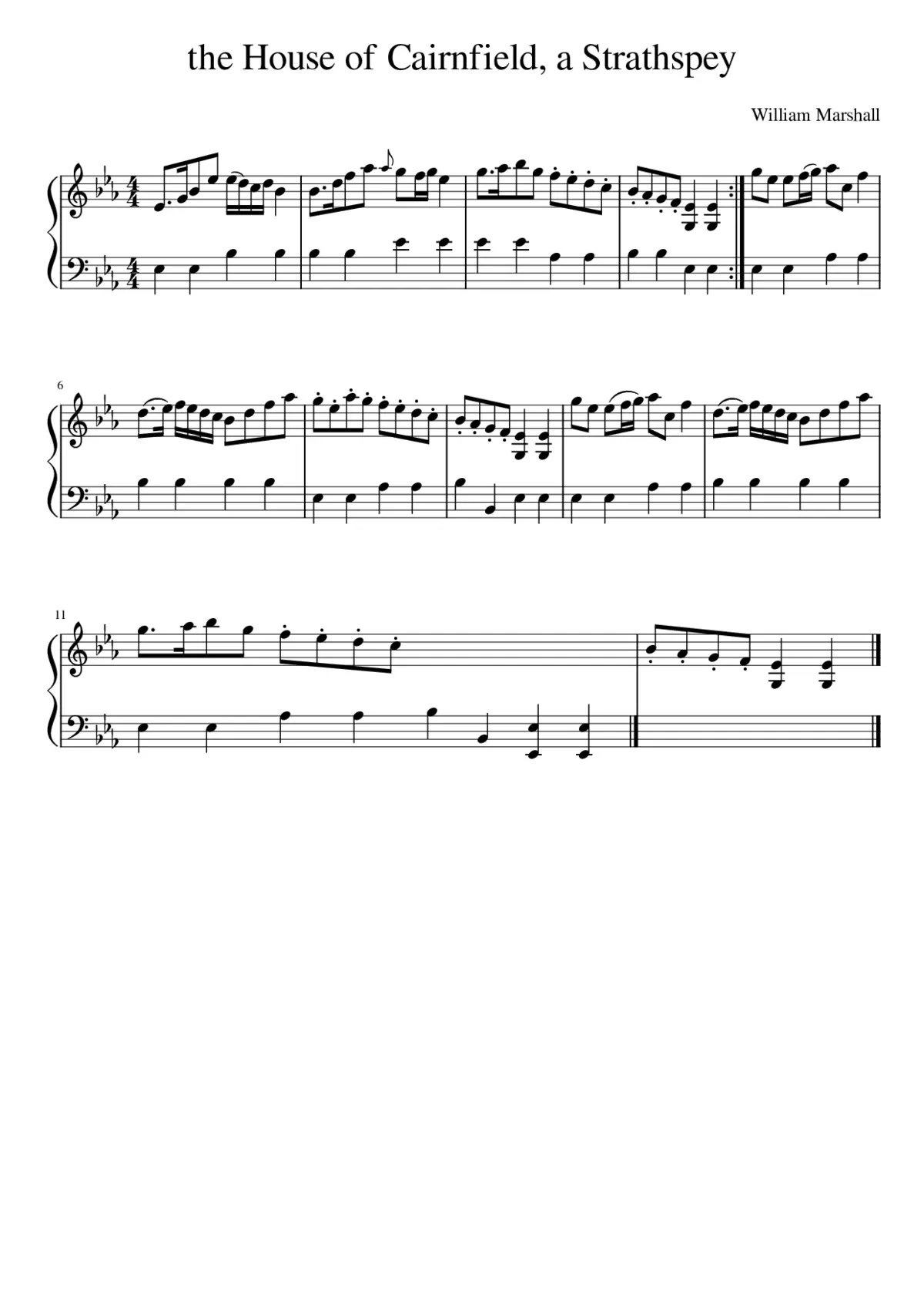 the House of Cairnfield a Strathspey - Page 1