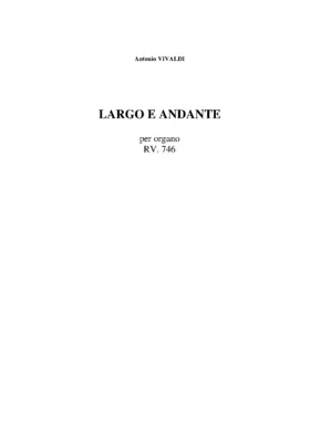 Largo e andante