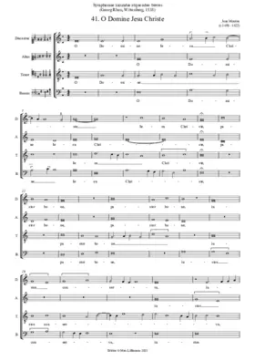 O Domine Jesu Christe