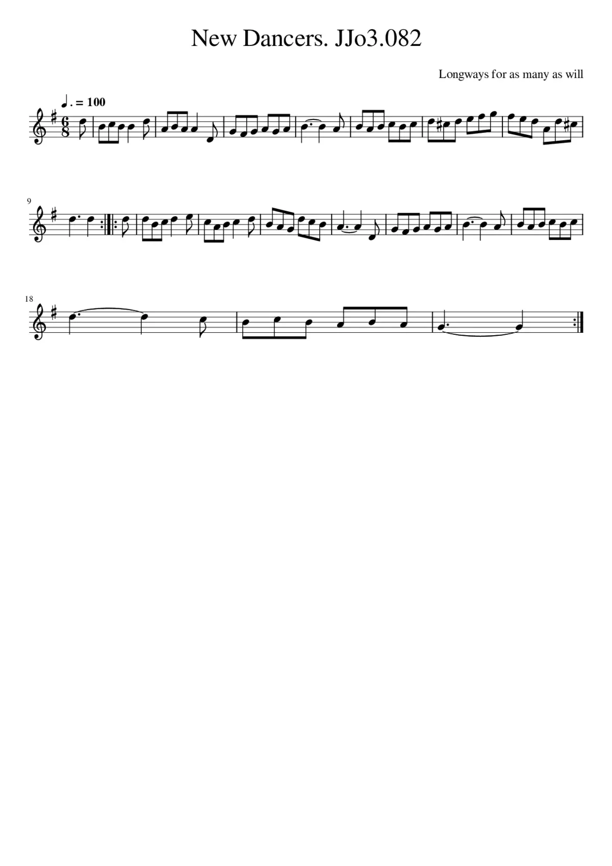 New Dancers. JJo3.082 - Page 1