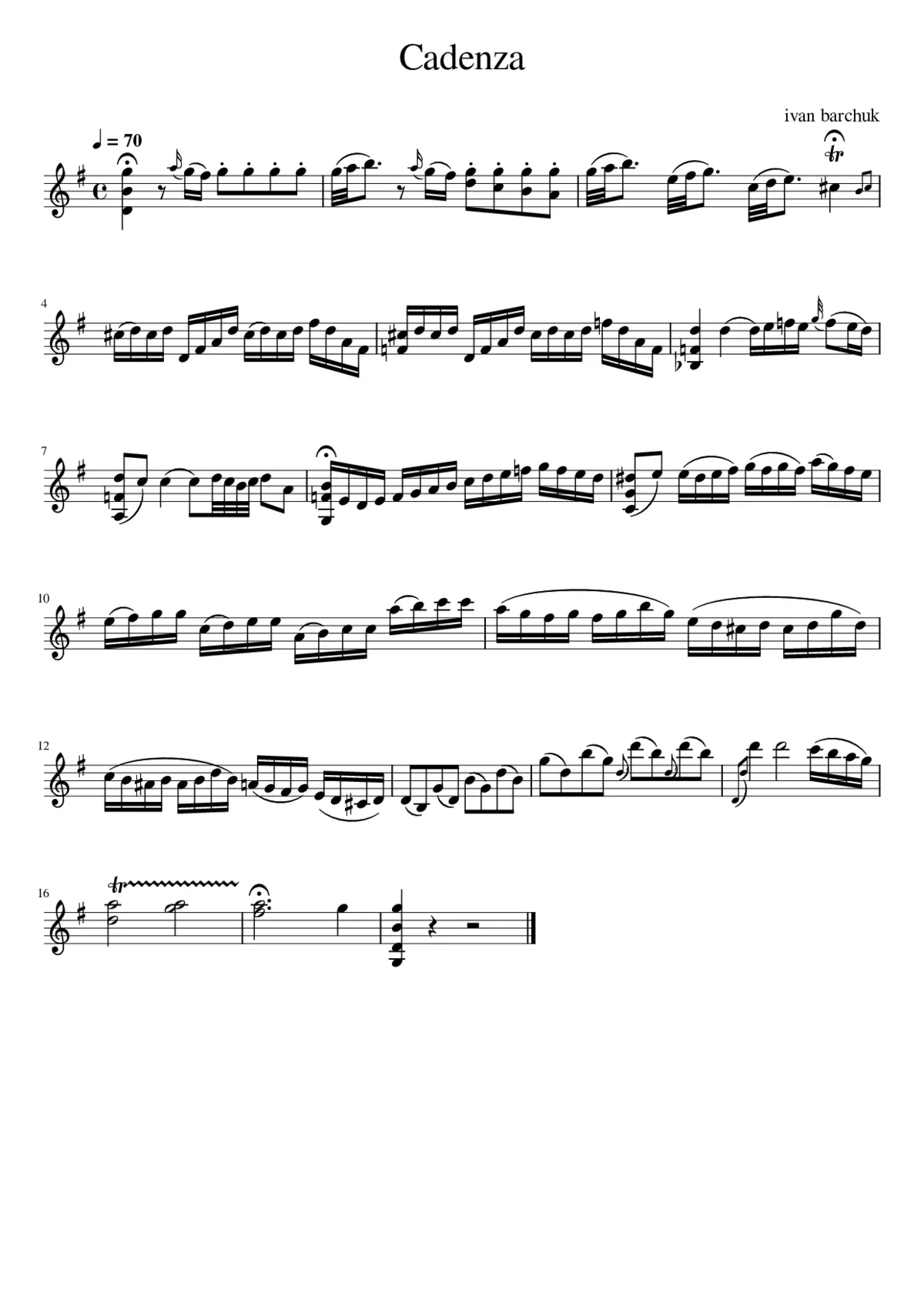 Allegro in B-flat major K.3 - Page 1