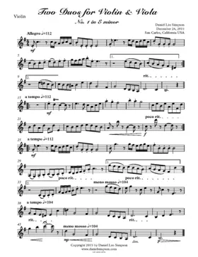 2 Duos for Violin and Viola