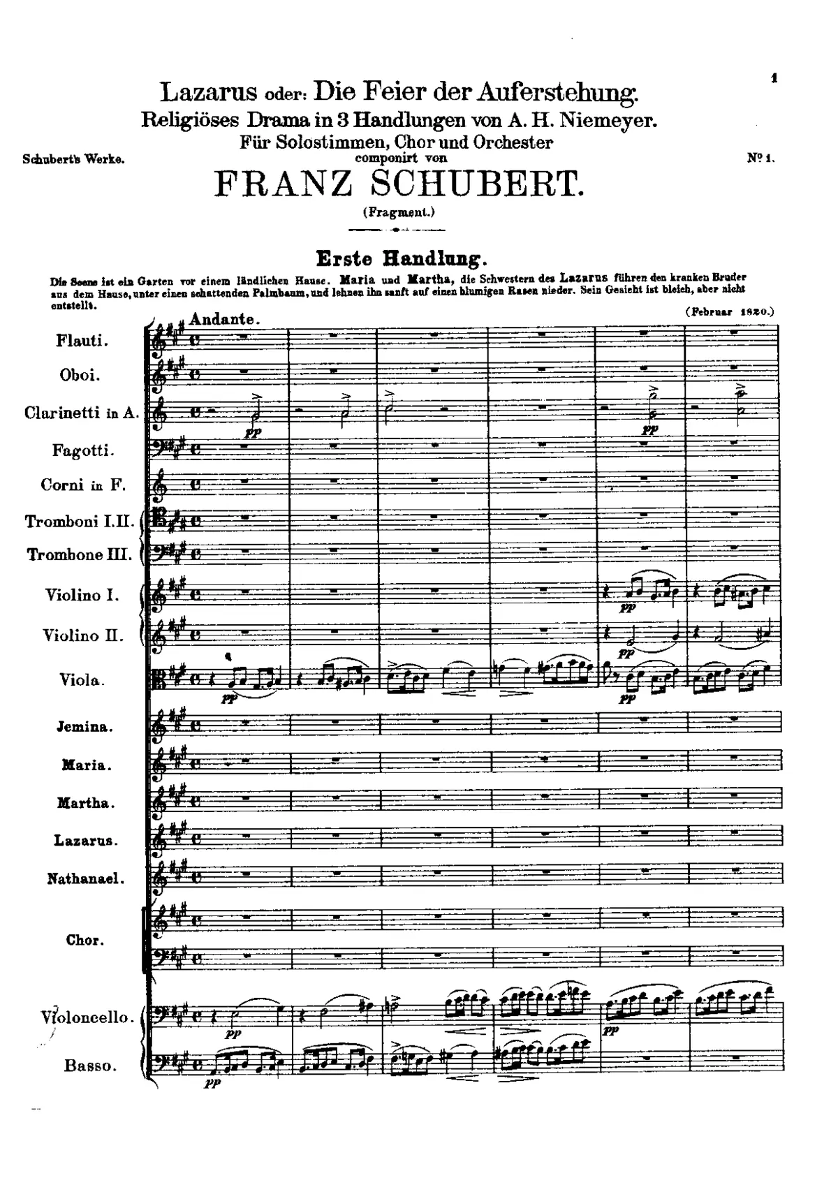 Lazarus oder Die Feier der Auferstehung - Page 1