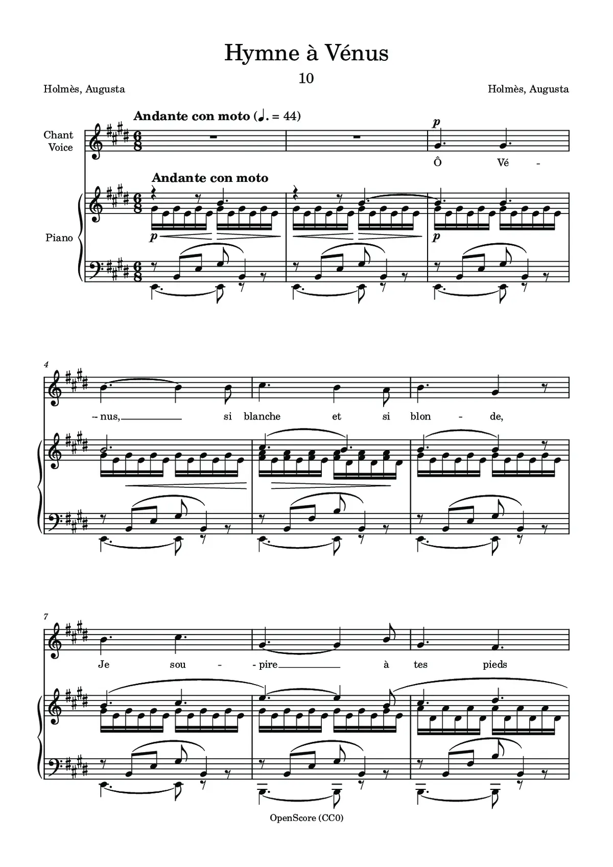 Hymne à Vénus - Page 1