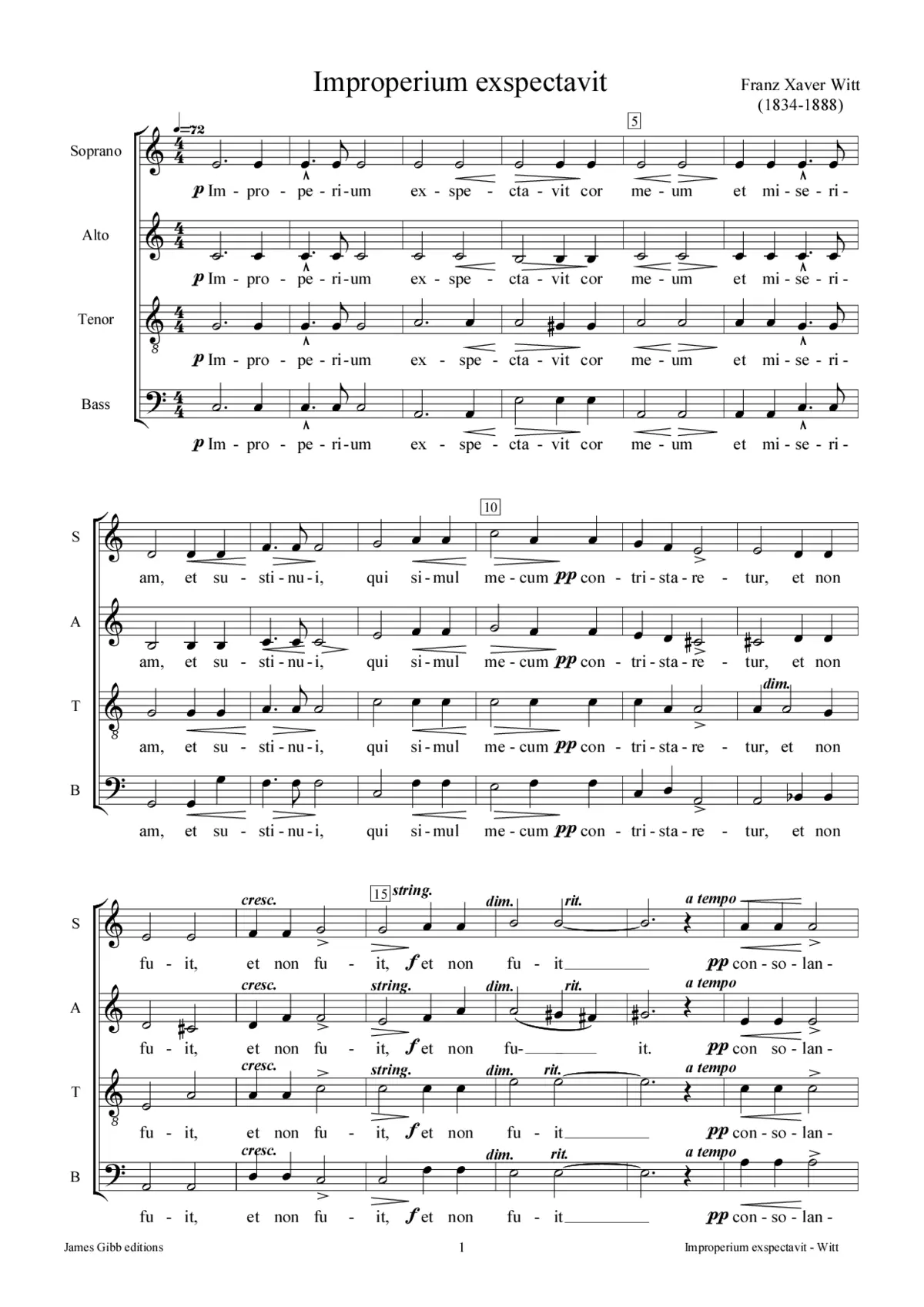 Improperium expectavit cor meum - Page 1
