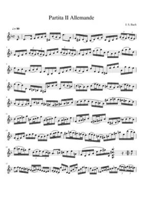 Bach Partita No.2 in D minor BWV 1004 Gigue