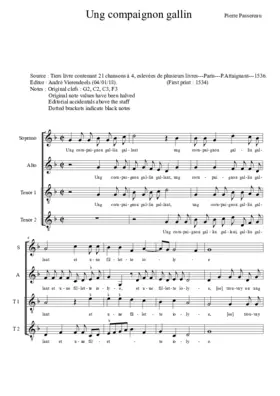 Ung compaignon gallin galant