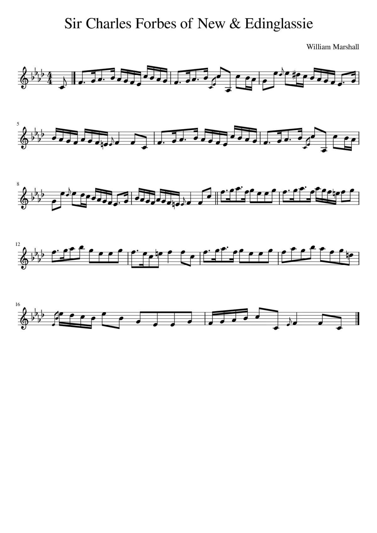 Sir Charles Forbes of New & Edinglassie - Page 1