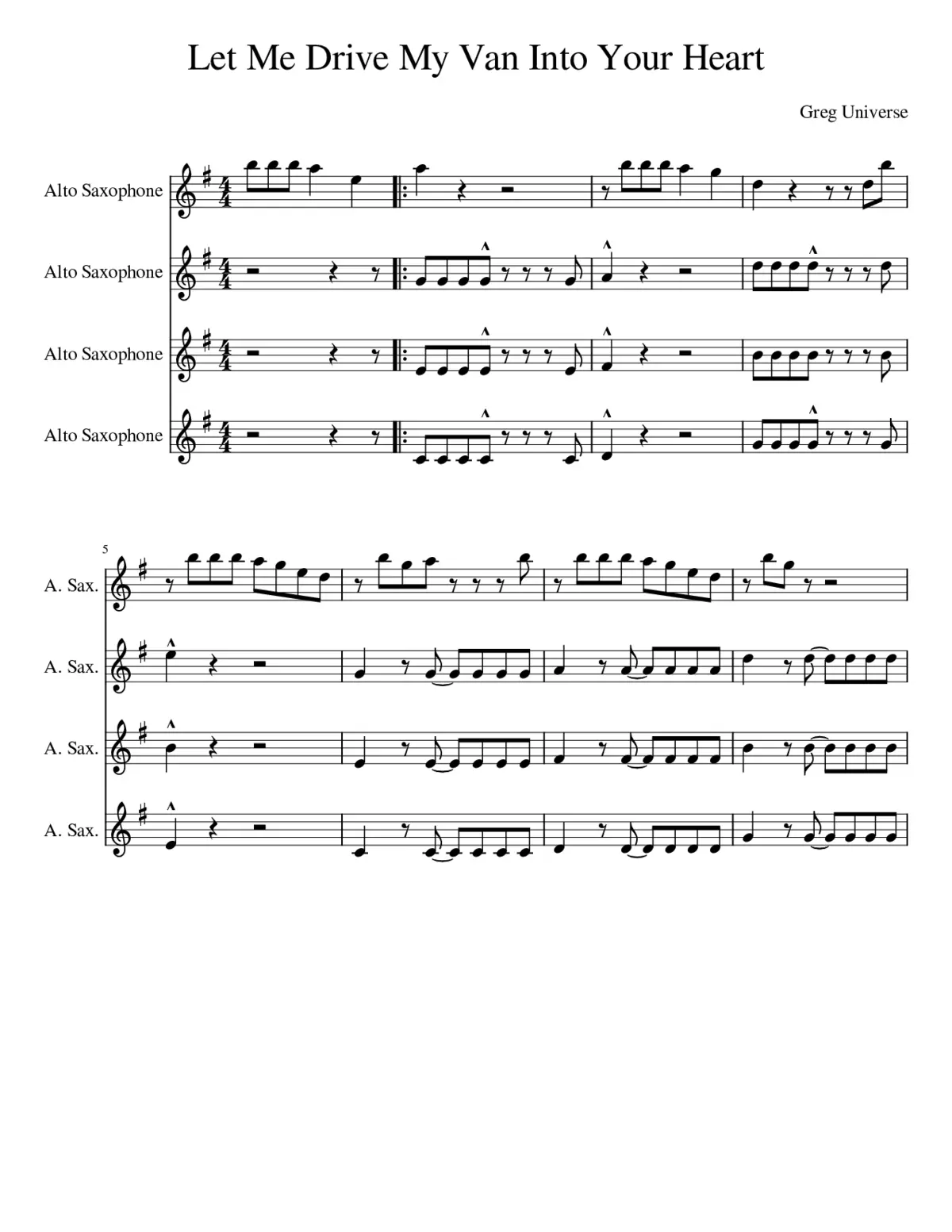 steven universe - let me drive my van into your heart - Page 1