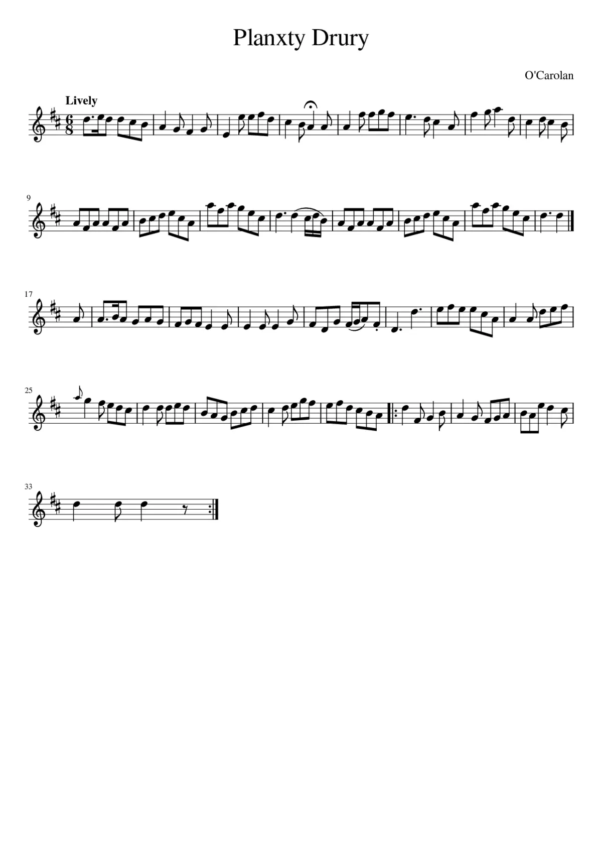 PLANXTY DRURY - Page 1