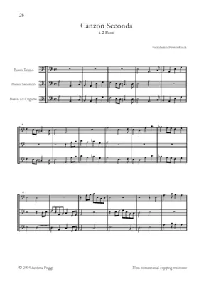 Canzon à due bassi