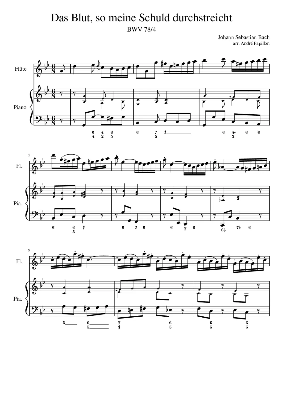 Jesu der du meine Seele BWV 78 - Page 1