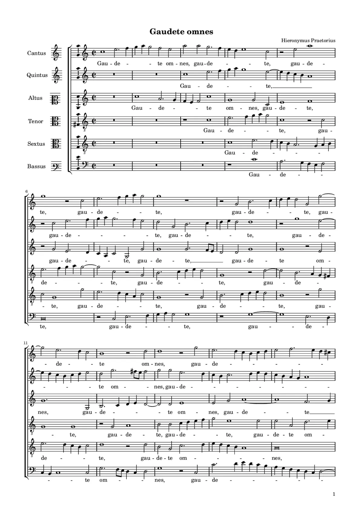 Gaudete omnes - Page 1