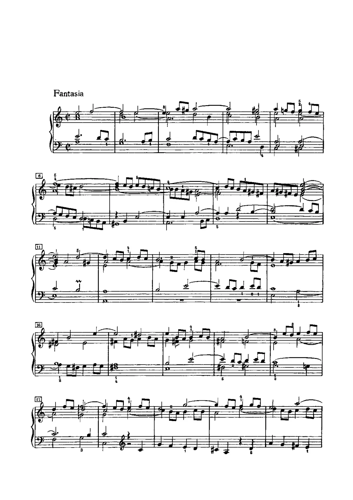 Fantasia and Fugue - Page 1