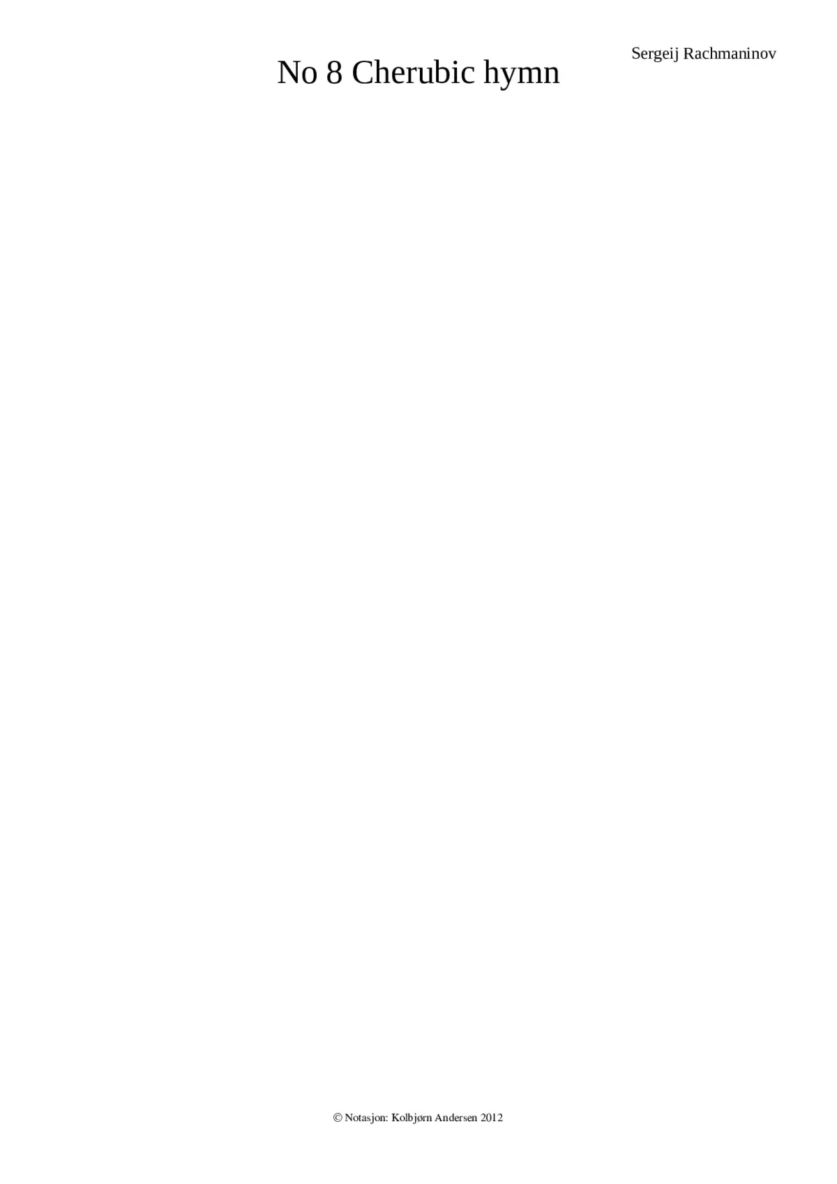 Liturgy of St. John Chrysostom Op.41 - Page 1