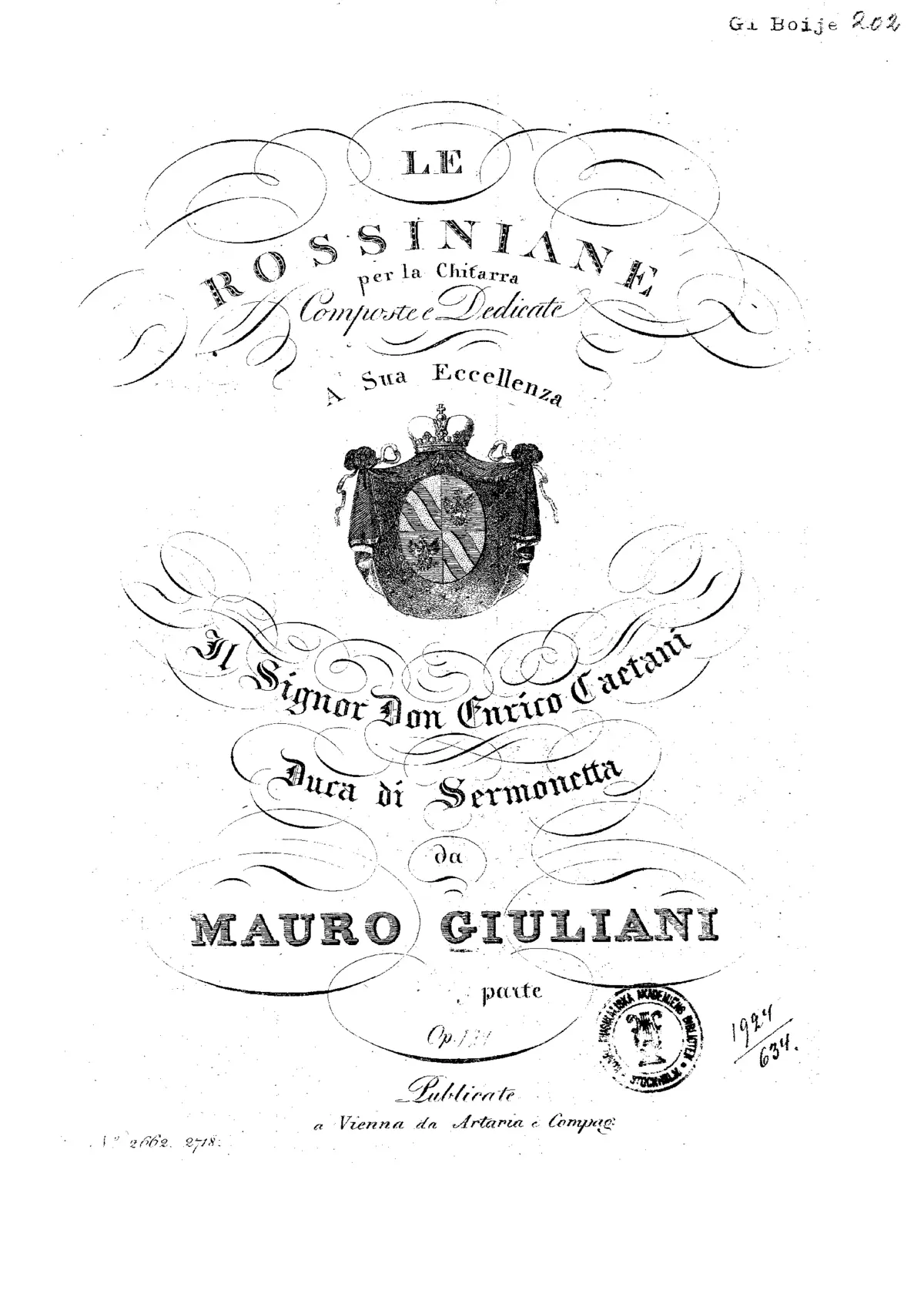 Rossiniana No.3 - Page 1