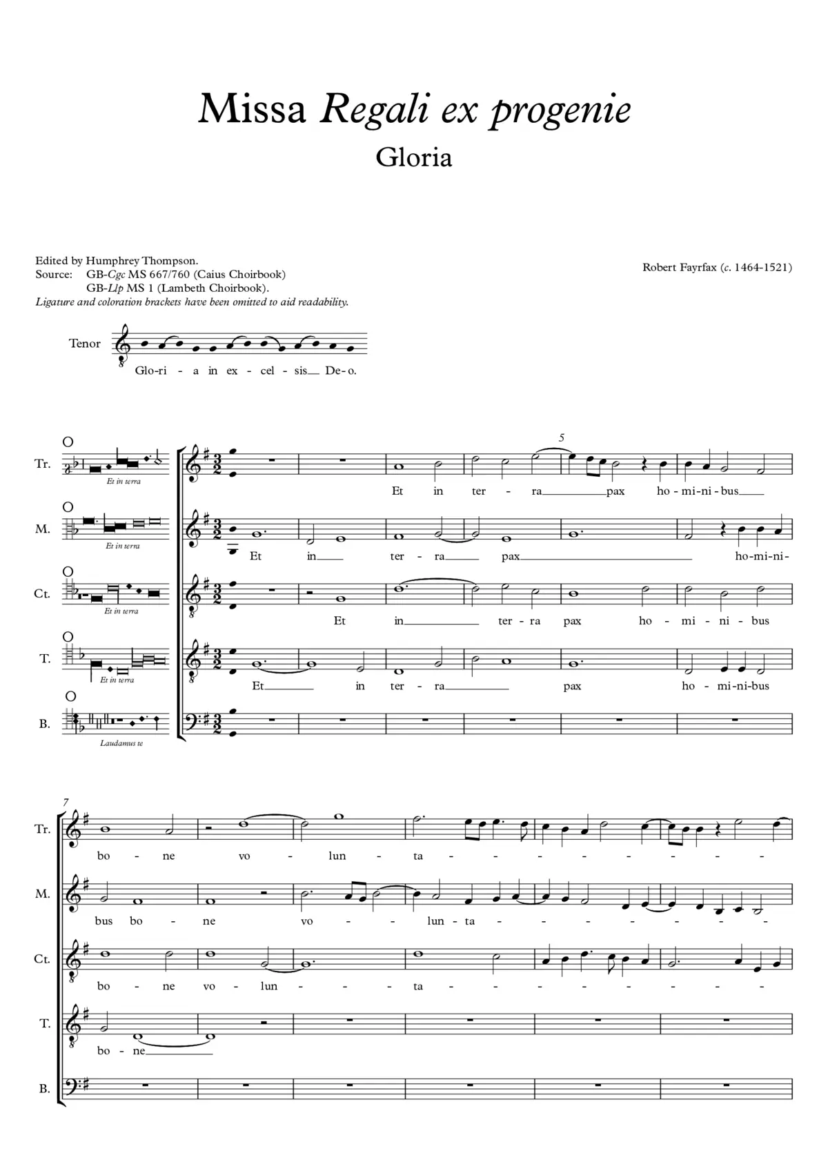 Missa Regali ex progenie - Page 1