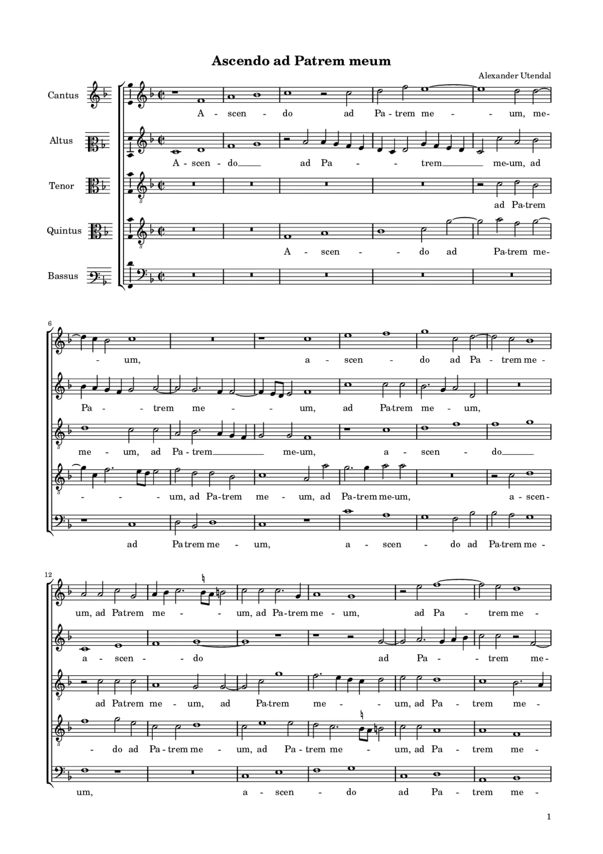 Ascendo ad Patrem meum - Page 1