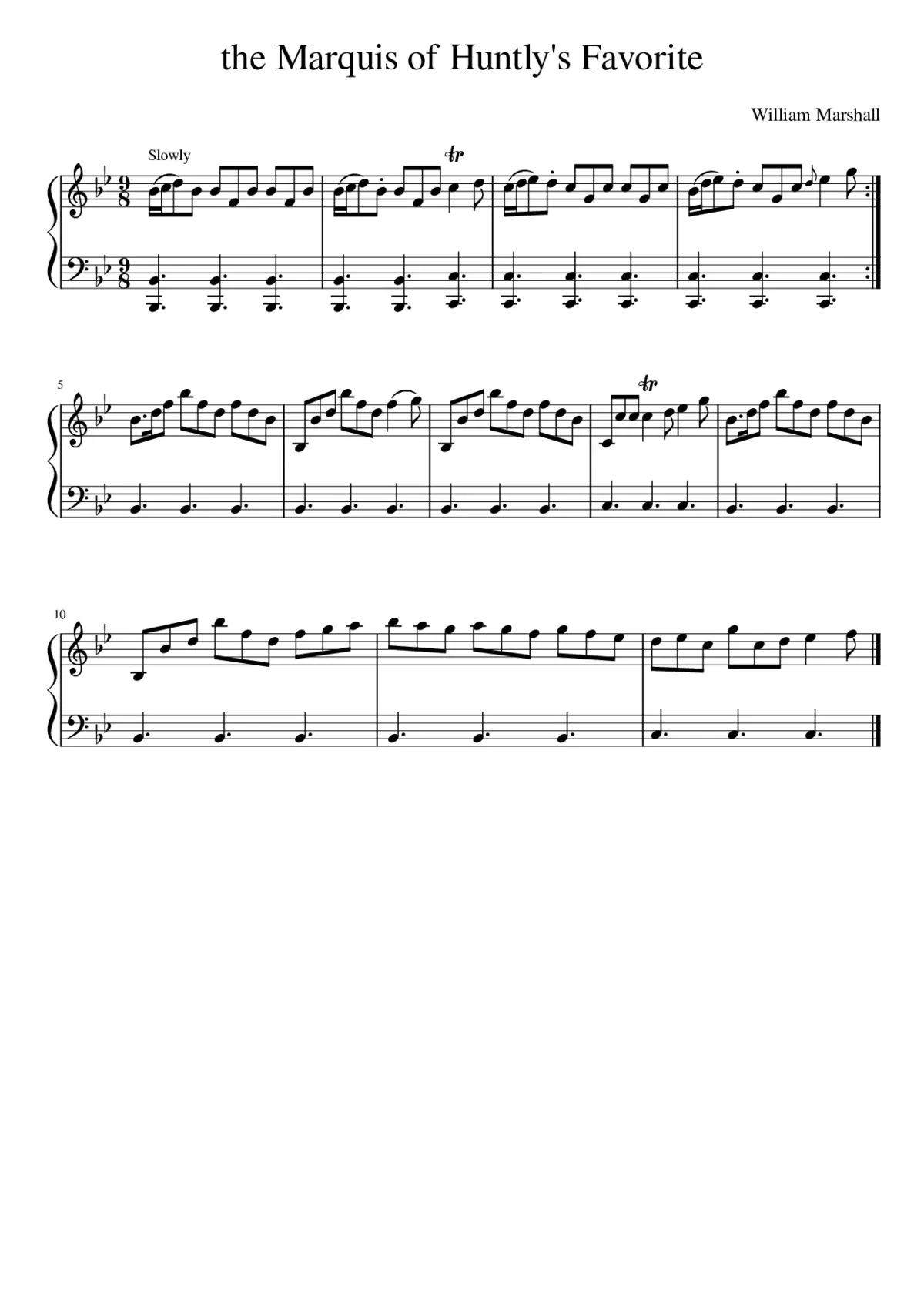 the Marquis of Huntly's Favorite - Page 1