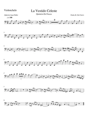 La Vestido Celeste-Violonchelo