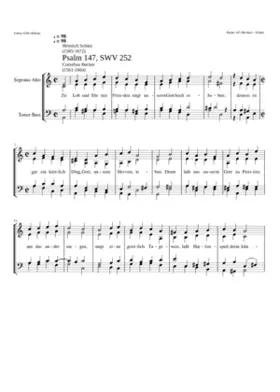 Zu Lob und Ehr mit Freuden singt SWV 252