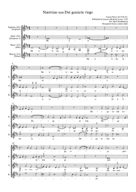 Nativitas tua, Dei genitrix virgo