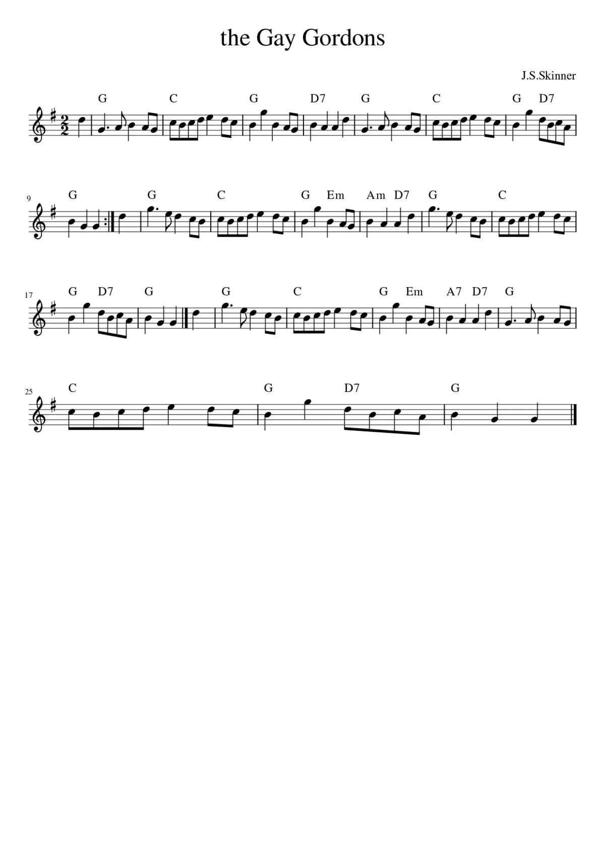 The Gay Gordons - Page 1