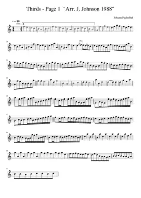 Thirds - Page 1 Arr. J. Johnson 1988