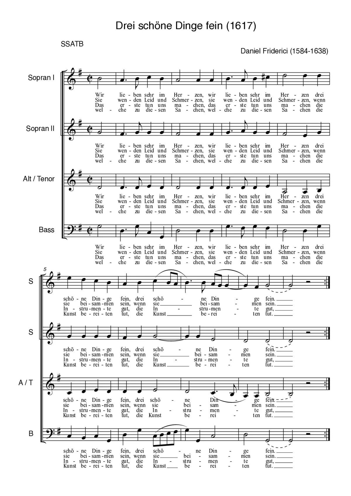 Drei schöne Dinge fein - Page 1