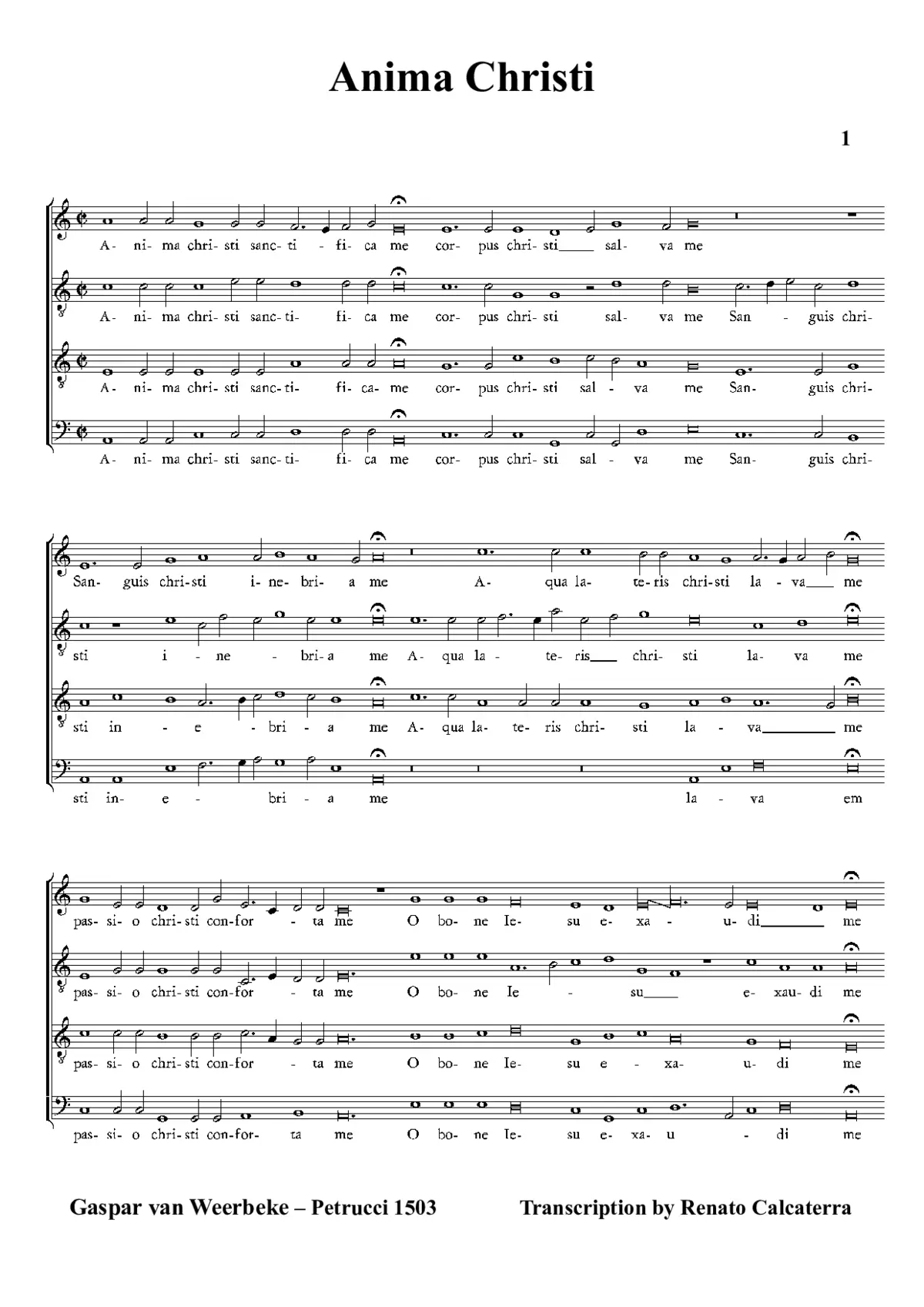Anima Christi - Page 1