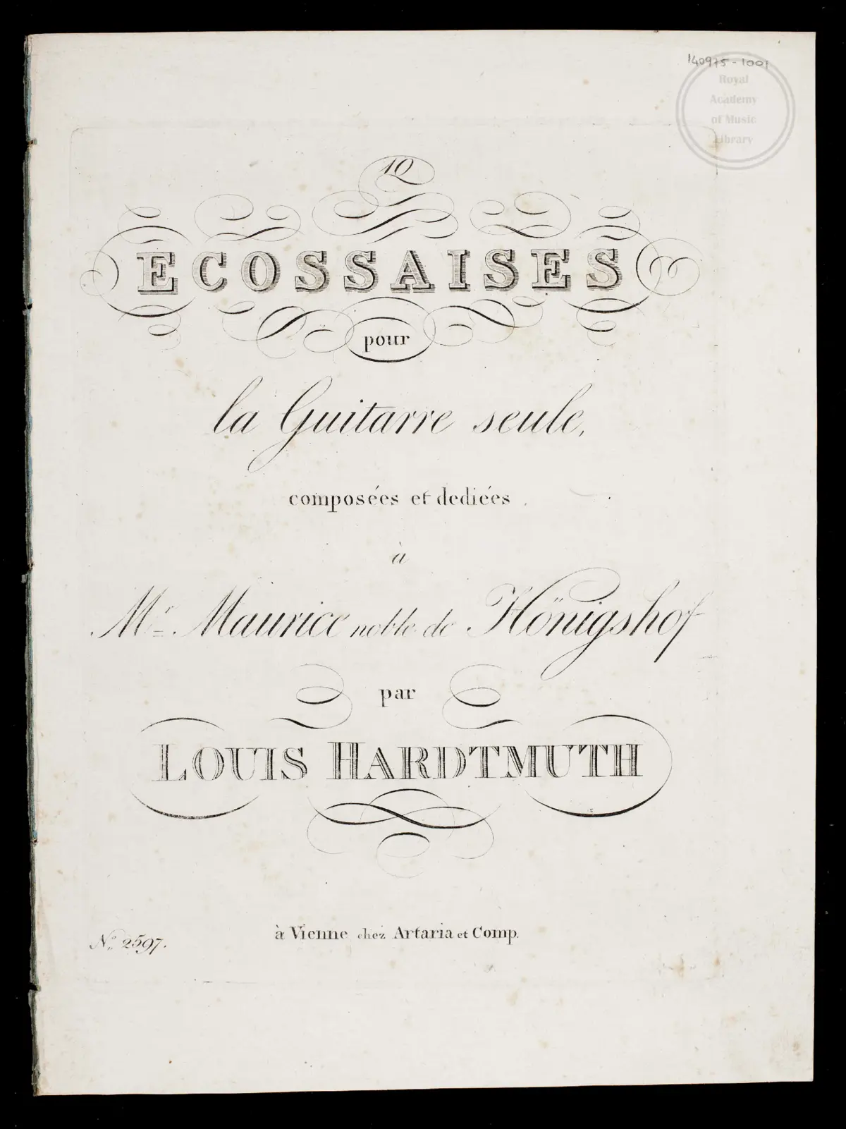 10 Ecossaises pour la Guitare seule - Page 1