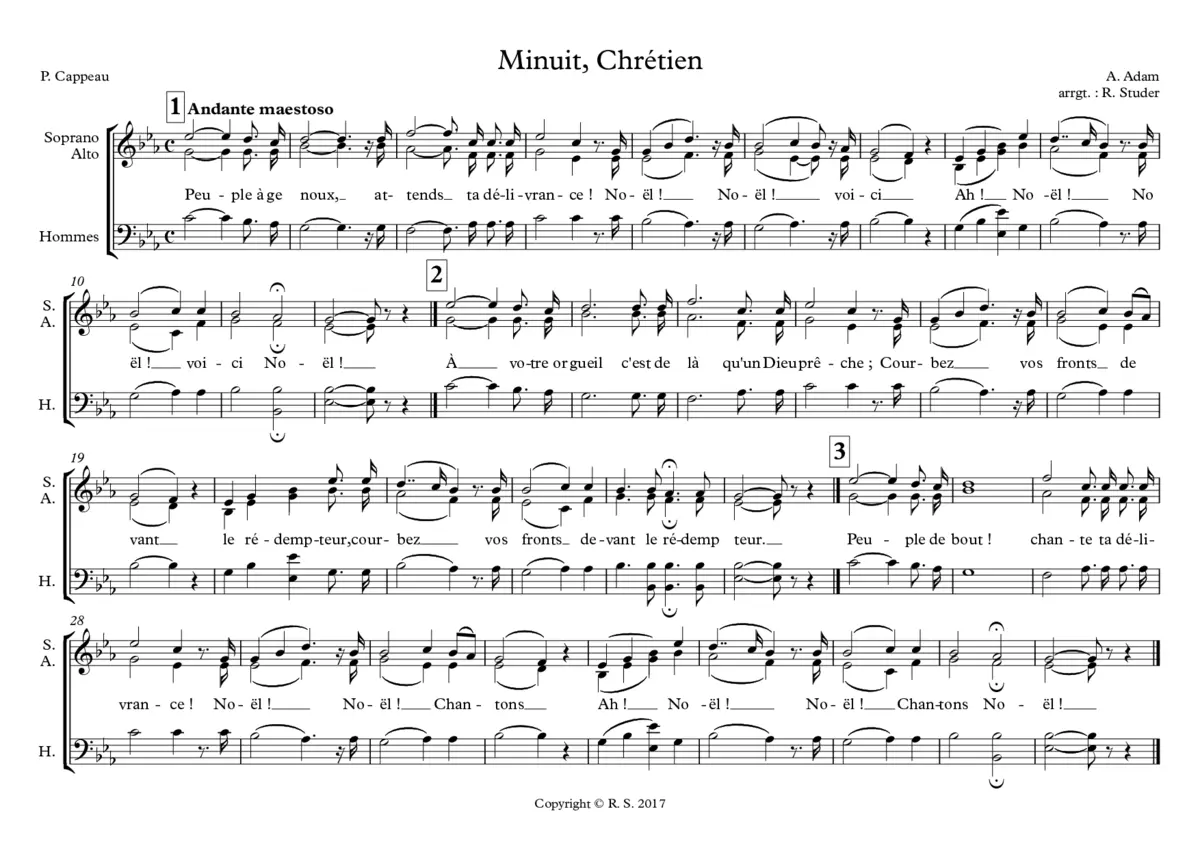 Minuit, chrétiens (O Holy Night) - Page 1