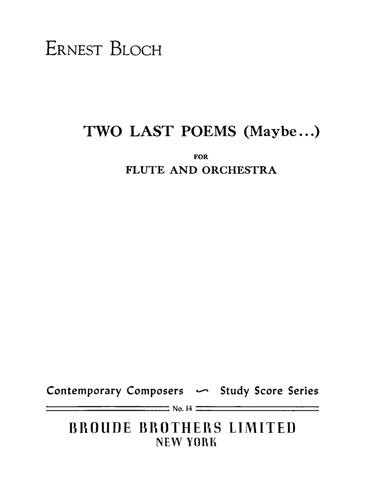 2 Last Poems (Maybe…) - Page 1