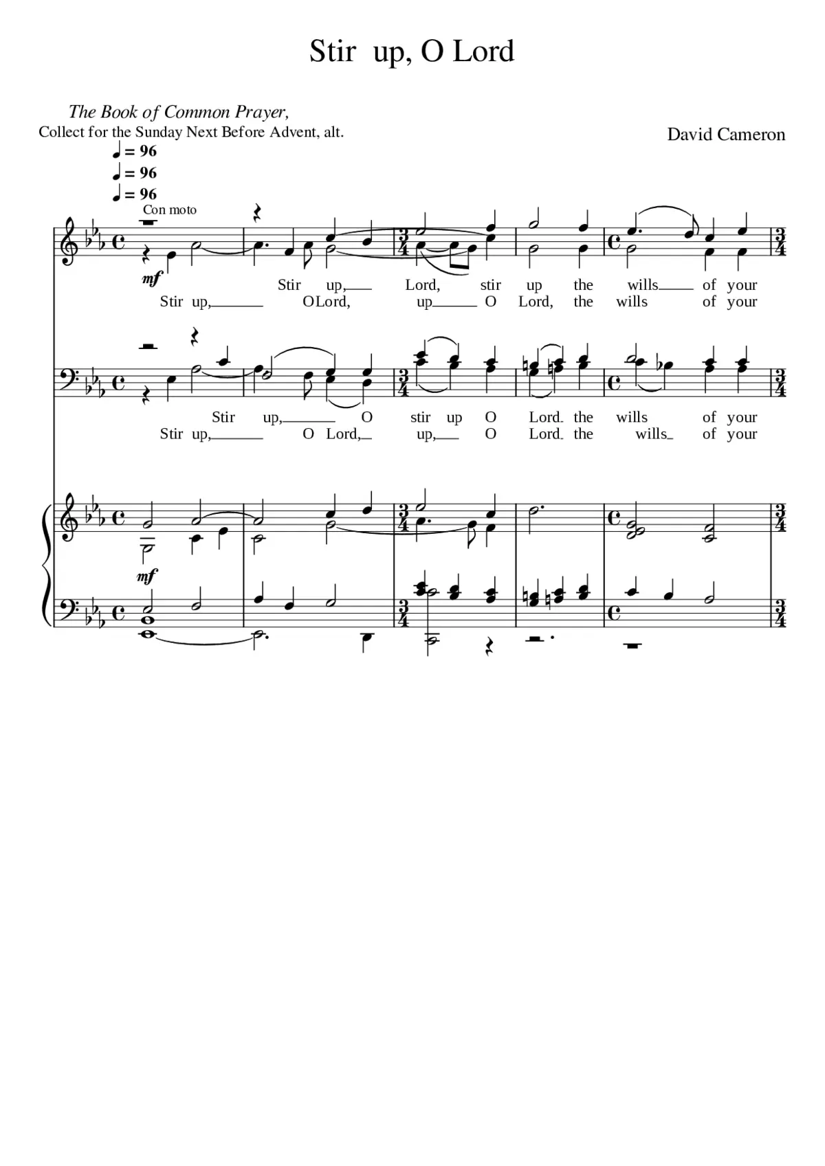 Stir up O Lord - Page 1