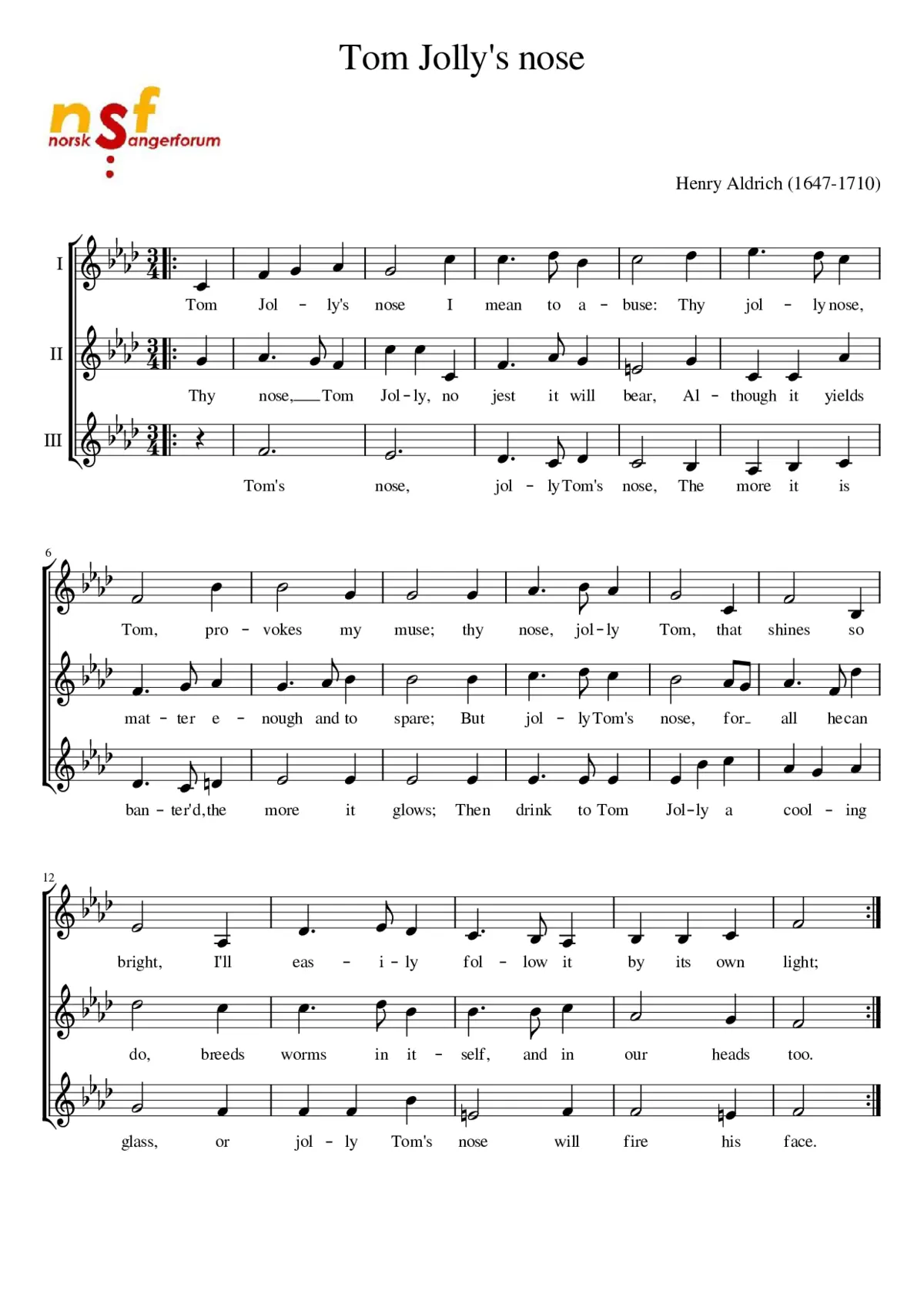 Tom Jolly's nose - Page 1