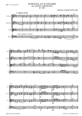 Sinfonia 'Al Santo Sepolcro' in B minor