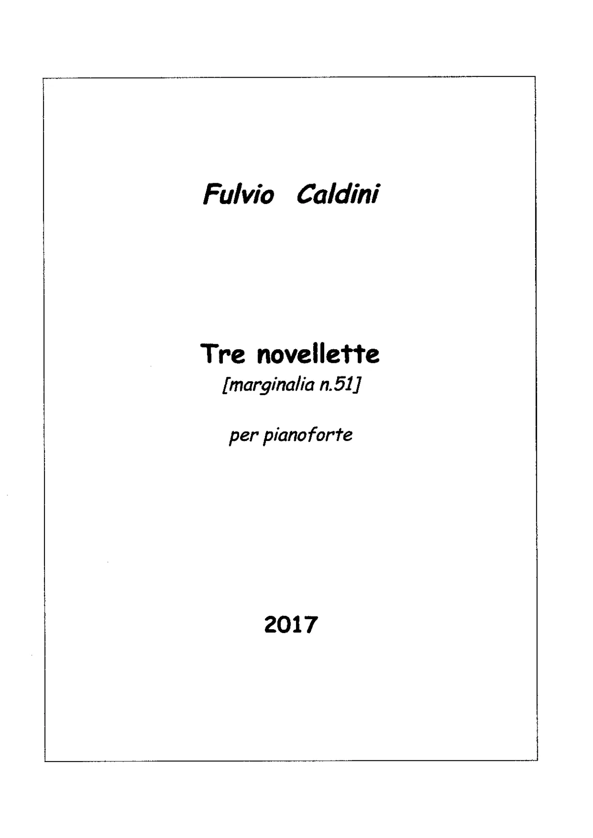 Tre novellette - Page 1