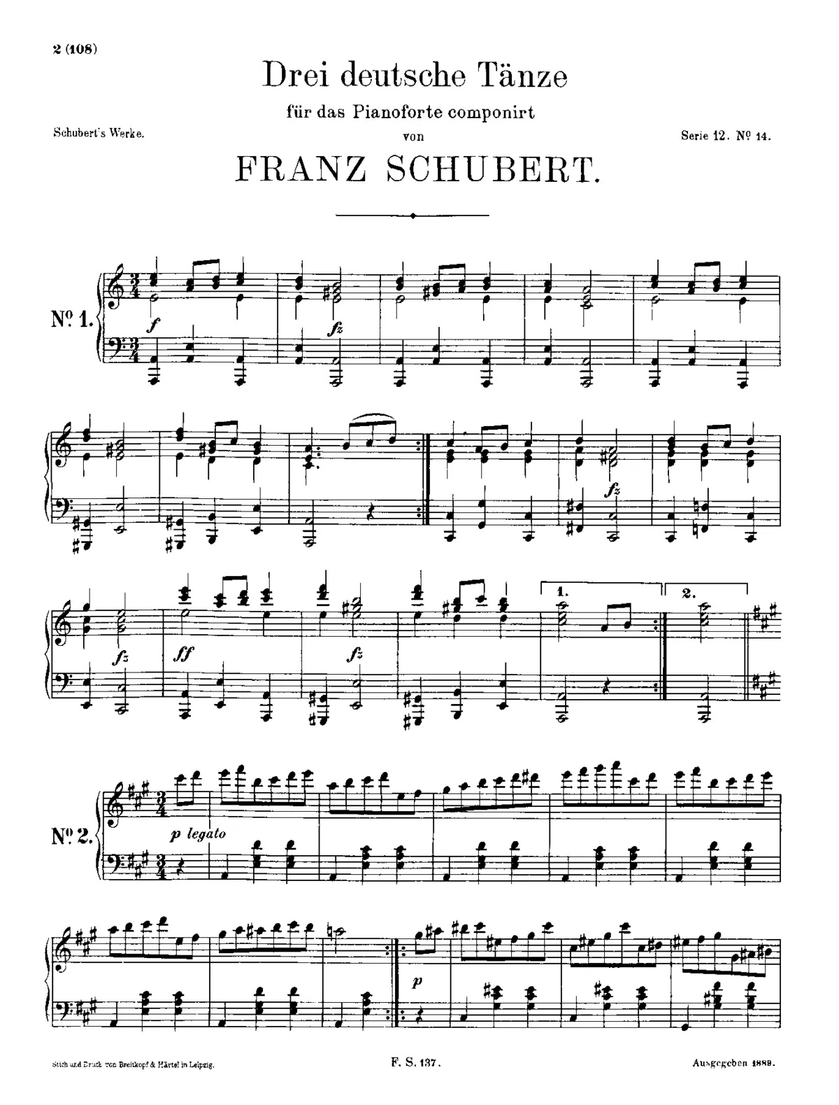 German Dances, D.971 - Page 1