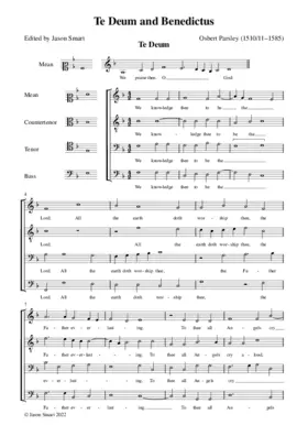 Te Deum and Benedictus (Hamond Partbooks)