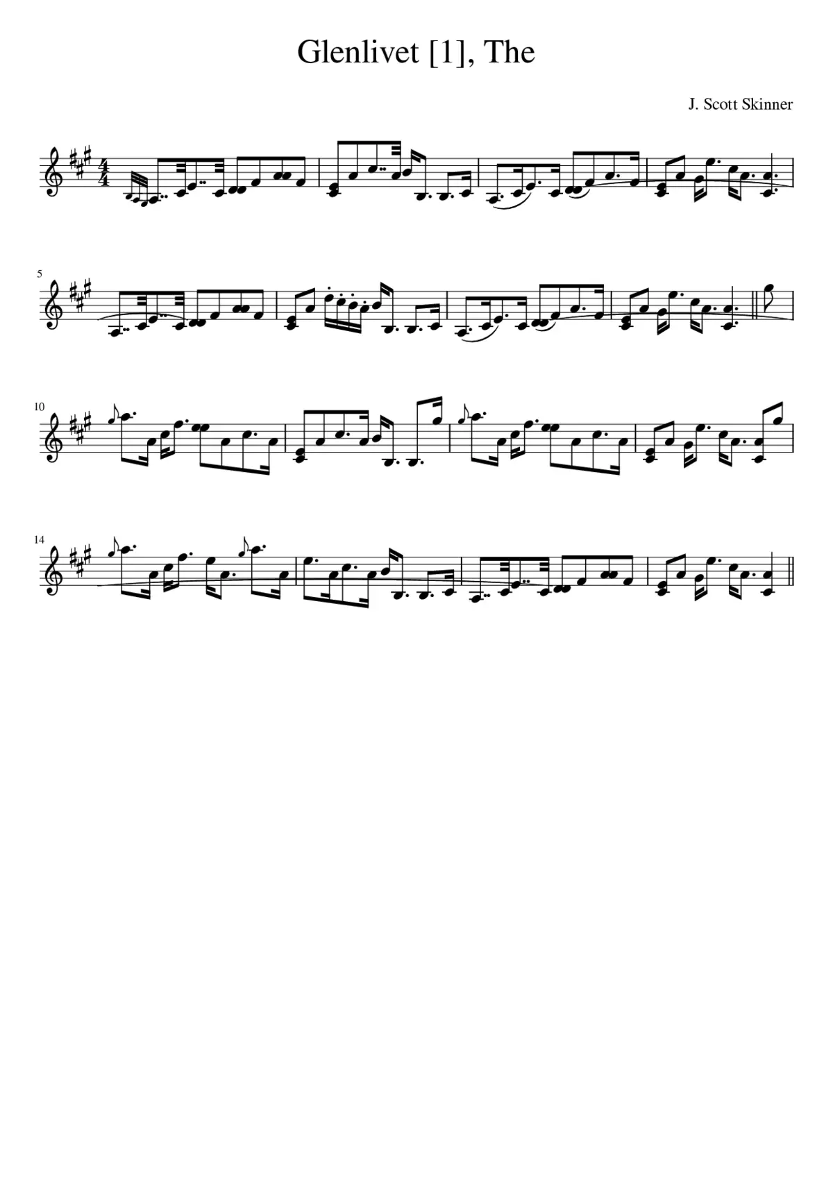 The Glenlivet - Page 1