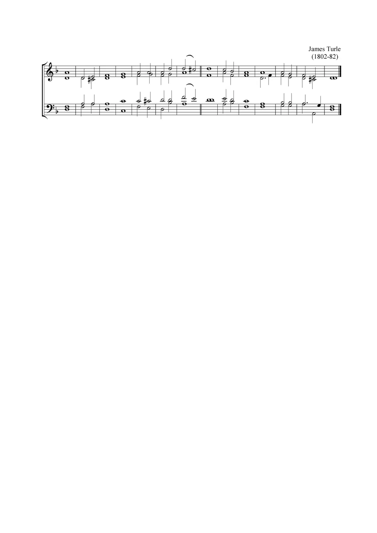 Double chant in D minor - Page 1