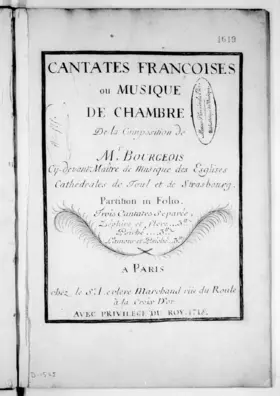 3 Cantates séparées