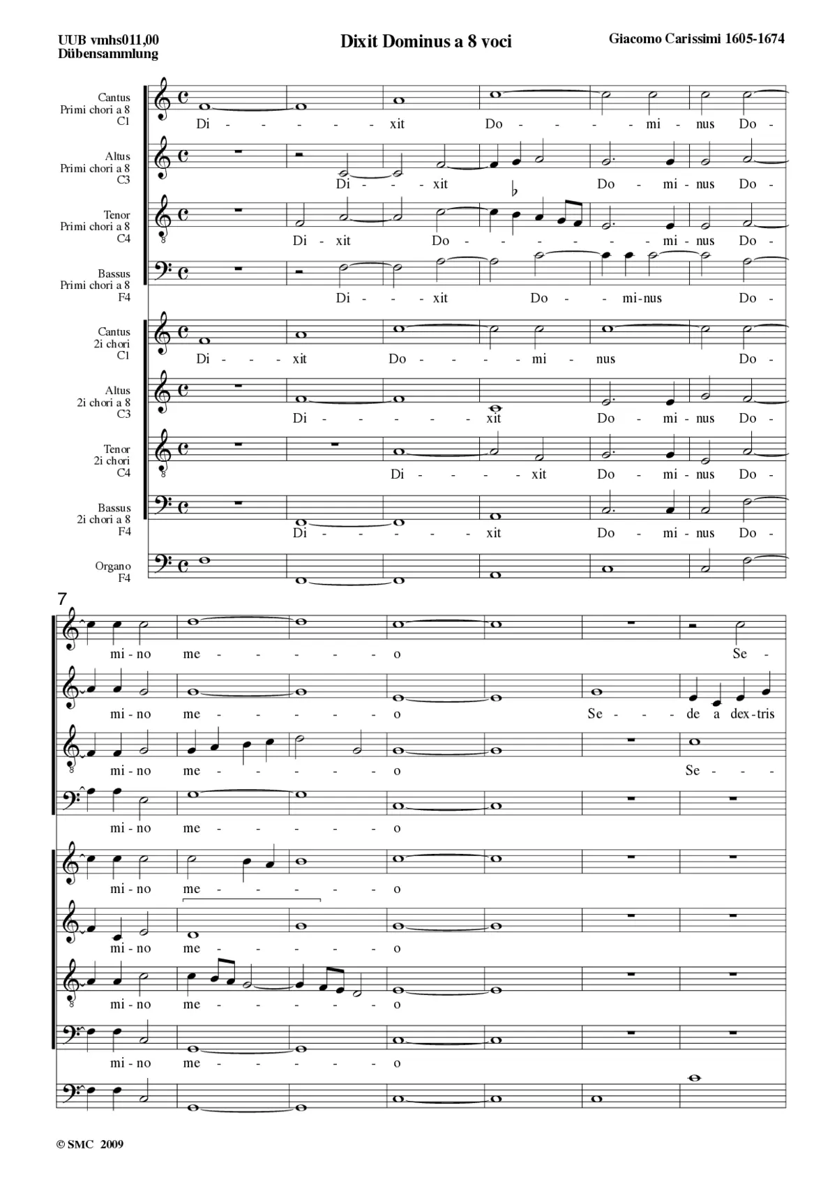 Dixit Dominus - Page 1