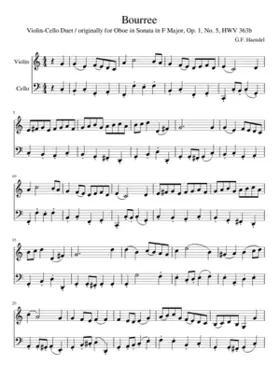 Oboe Sonata In G Major Hwv 363B