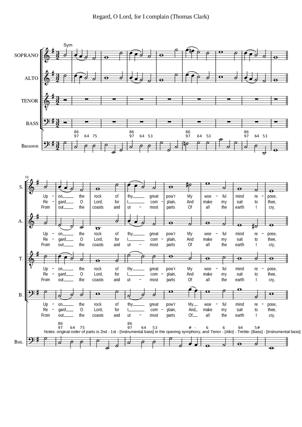 Regard O Lord for I complain - Page 1