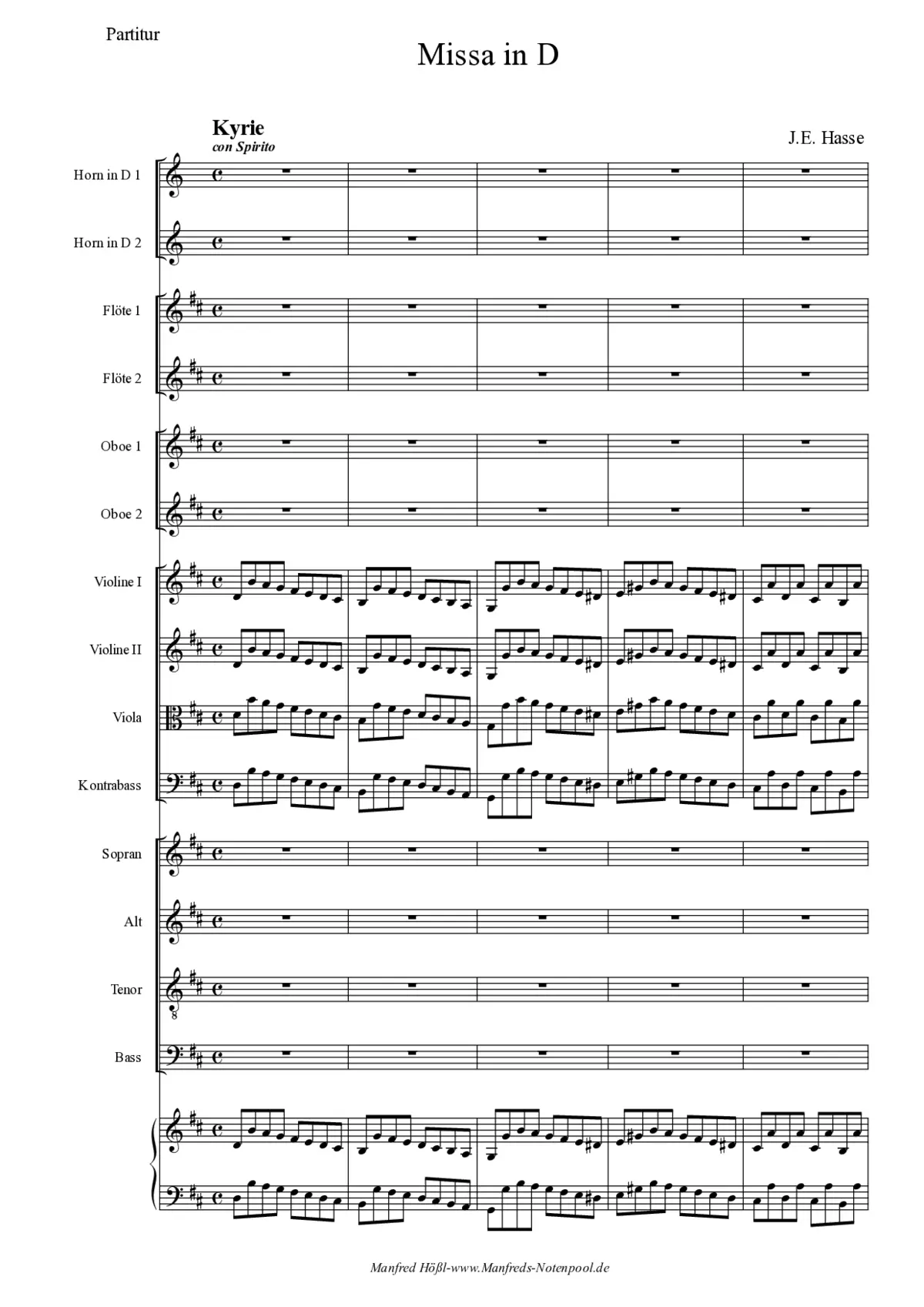 Missa in D - Page 1