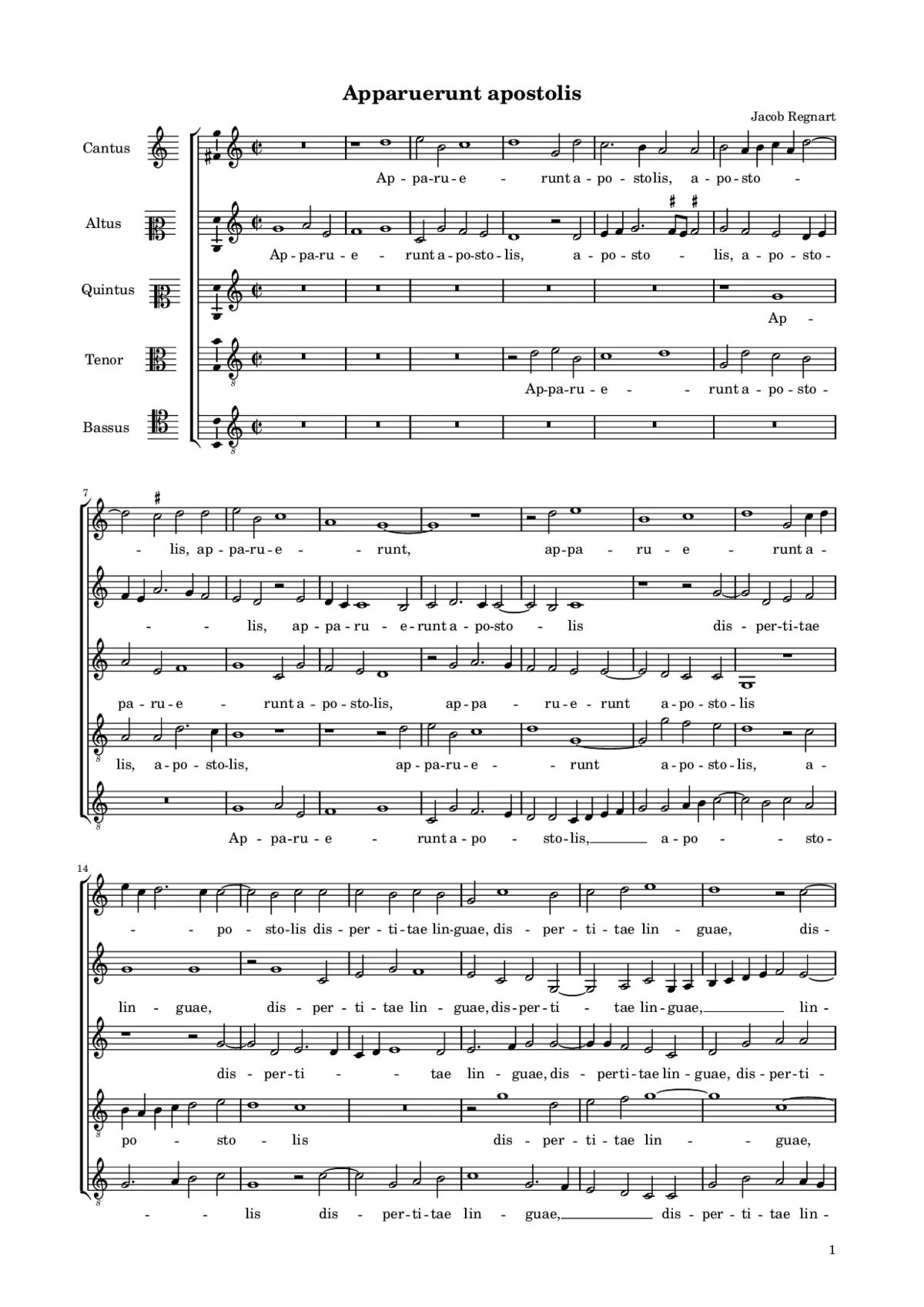 Apparuerunt apostolis - Page 1